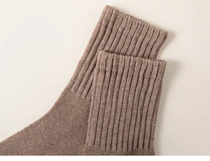 Calcetines térmicos para mujer, de felpa gruesa con forro polar, cómodos y cálidos para otoño e invierno